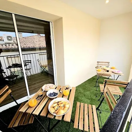 La Halte Tendance - Terrasse - Clim Apartament Nîmes