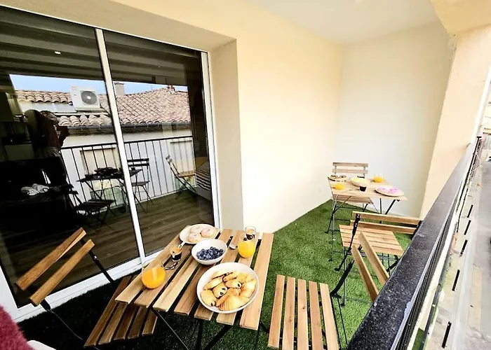 La Halte Tendance - Terrasse - Clim Apartmán Nîmes